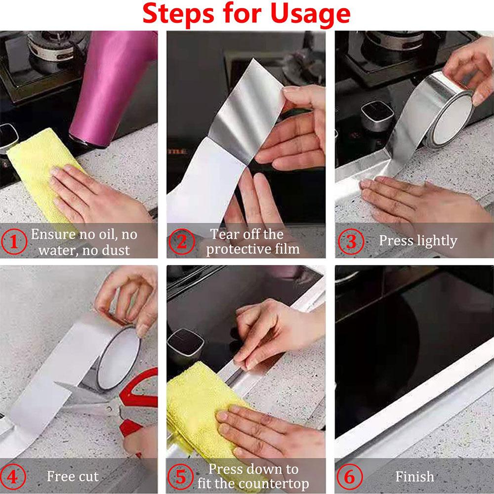 Dach Auslaufsicheres Wasserdichtes Band Aluminiumfolie Klebstoff Super Klebriges Tuch Rissreparatur Anti-Auslauf Rohre Küchenwände Aufkleber