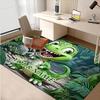 1PC Custom Name Dinosaur Adventure Jungle Theme Floor Mat Ideal for Living Room, Game Rooms, Office, Bedroom,Floor Mat Playful Design