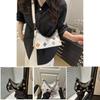 And Flower Fashion Chain Decoration Stone Texture Women Casual Shoulder Bag