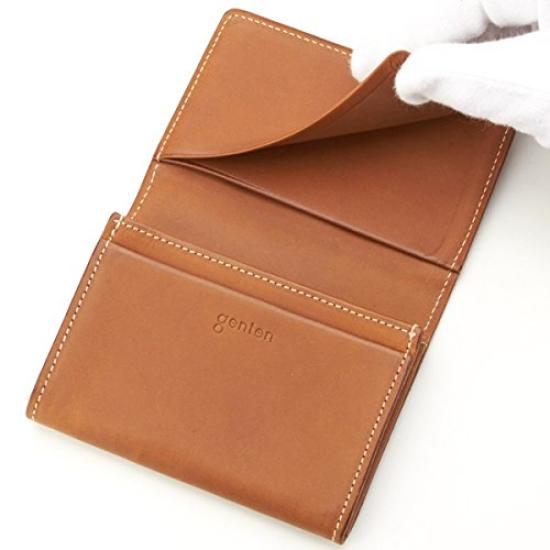 Visitenkartenetui Cutwork gelb [Genten]