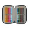 Real Madrid pencil case with equipment triple filled pencil case 37 pcs 412554857 multicolor