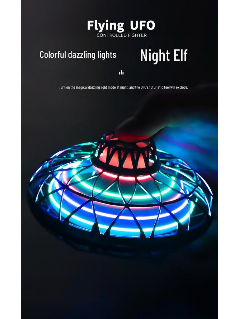 UFO Gesture Sensing Hovering Aircraft: Long Battery Life Remote Control Flying Saucer Toy for Kids