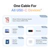 BASEUS Discolor Series 1m Fast Charging Cable USB-C to USB-C 100W Nylon Braided Data Cord