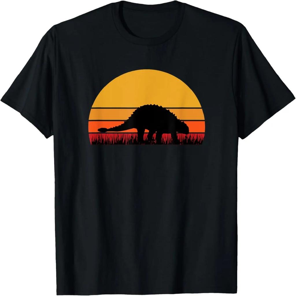 Ankylosaurus Dinosaur Dino Jurassic Museum Dinos Retro T-Shirt