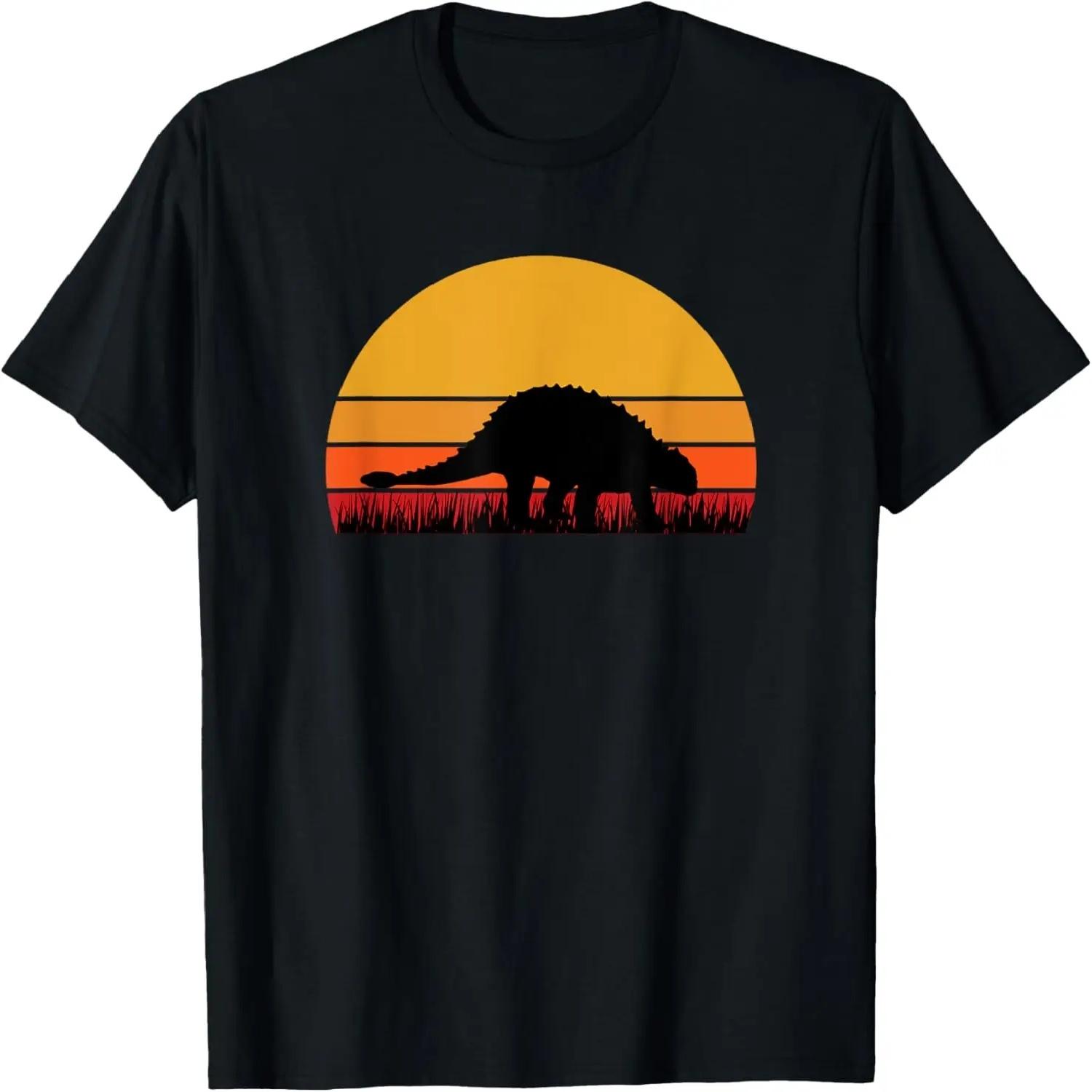 

Ankylosaurus Dinosaur Dino Jurassic Museum Dinos Retro T-Shirt S чорний
