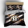 Zwart en Goud Juventus Beddengoed Beddengoed Dekbedovertrek Set Dekbedovertrek Kussenslopen Woondecoratie (1 * Dekbedovertrek 2 * Kussenslopen, zonder dekbedvulling)