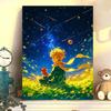 Starry Sky Little Prince DIY Digital Oil Painting - Hand-Painted Healing Art for Living Room Decor