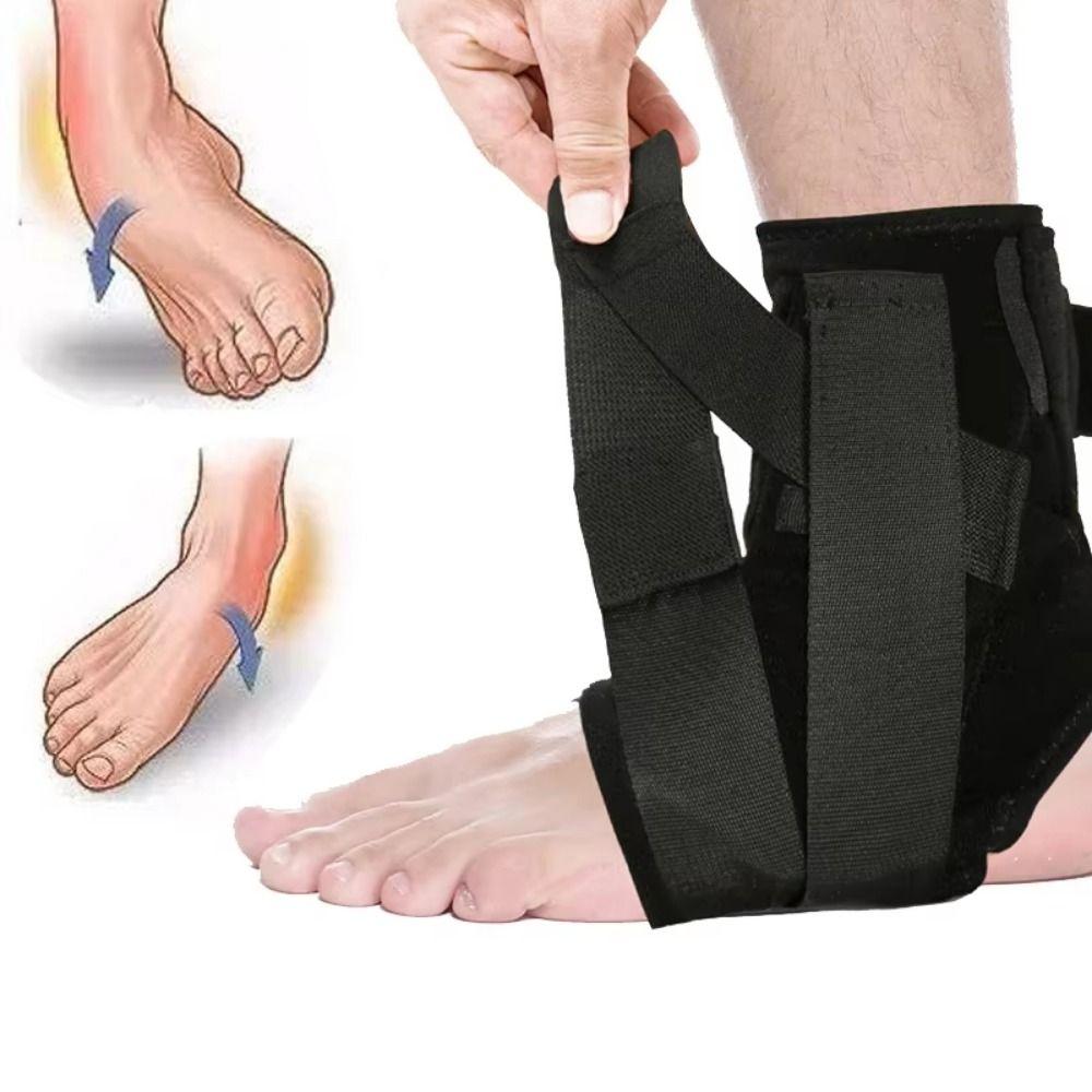 Ergonomic Design Ankle Support Wrap Adjustable Straps Foot Ankle Protector  Injury Recovery