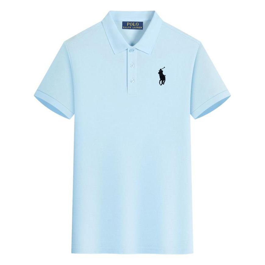 Polo Ralph Lauren Letní nové Pony Vyšívané Neformální Sportovní Polo Tričko, Odvádějící Pot a Absorpční Vlhkost Polo Tričko z Čisté Bavlny