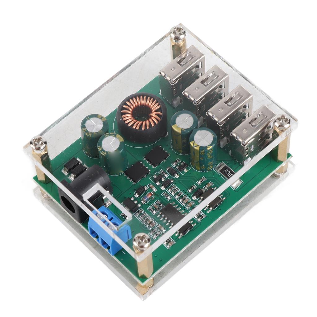 DC‑DC 7‑60V To 5V 5A 4USB Output Step Down Converter Step Down Power Supply Case