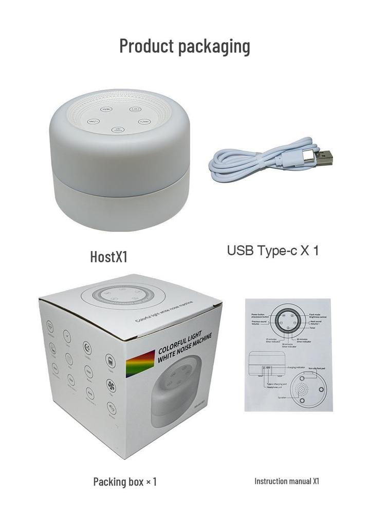 Smart LED White Noise Sleep Lamp for Bedroom 