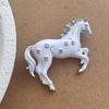 Horse Year Zodiac Horse Head Brooch Fashion Jewelry Metal Pony Badge Pin  New Year Party