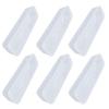 6PCS Rectangular Clear Storage Containers Stackable Refrigerator Organizer Bins for Onions Cilantro Garlic Pasta Eggs
