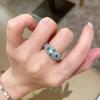 Anello Regolabile da Donna in Tormalina Arcobaleno - Stile Dolce & Piccante