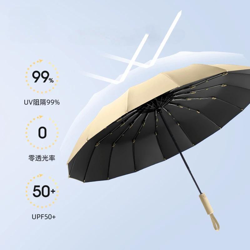 Windproof Umbrella Fully Automatic Rain Men Women UV Resistant Sun Umbrella 10K Strong Luxury Business Male Large Parasol