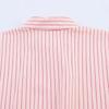 2025 Spring European & American Style Striped Single-Breasted Loose Shirt