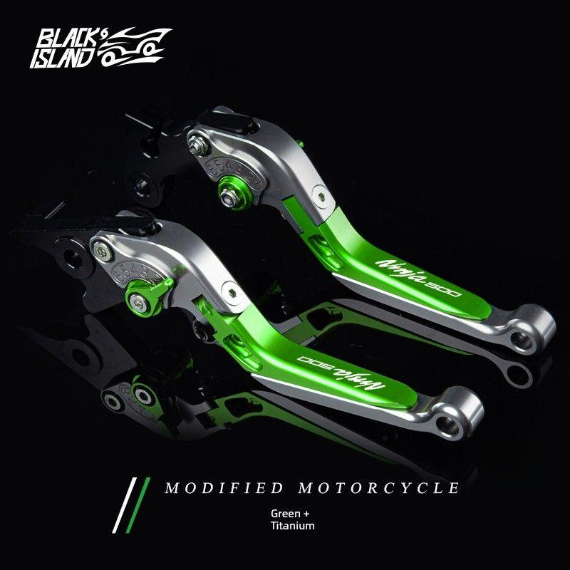 

Z400 Ninja Handlebar Restoration Accessories Titanium + Green + Titanium NINJA500