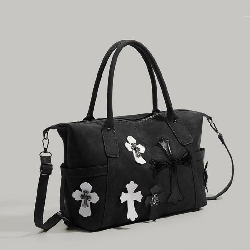 Patchwork Handgepäcktasche Cross Große Kapazität Stilvolle Einzel-Schulter Umhängetasche Einfache Pendlertasche