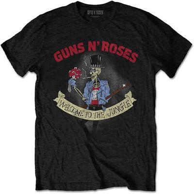 Guns N' Roses Men's Skeleton Vintage Slim Fit T-Shirt Medium Black