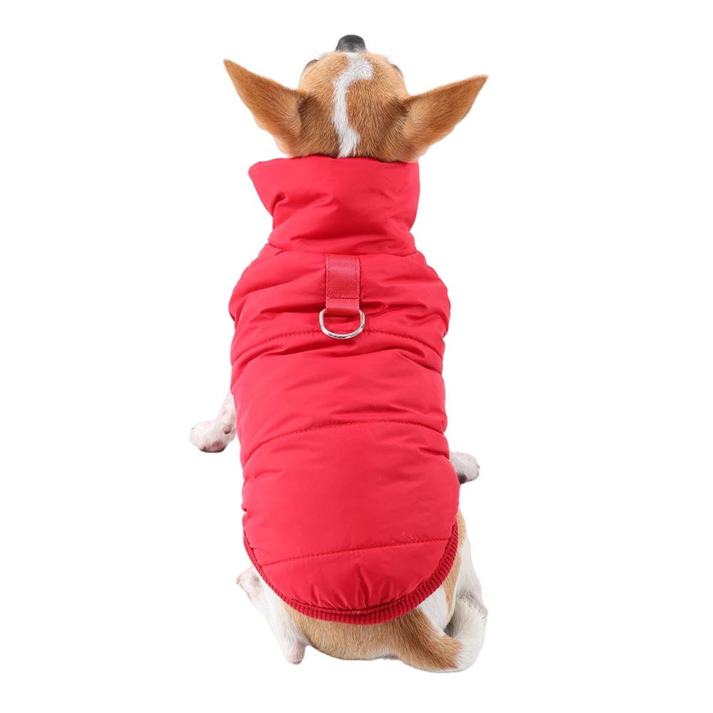 Winter Dog Jacket For Small Medium Dogs Cats Windproof Warm With D-ring Puppy Clothes Chihuahua Yorkshire Pet Fleece Costume