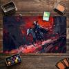 Dark Red Skeleton Horseman Fantasy Large Mouse Pad Non Slip Rubber Desk Mat For Gaming Keyboard Mouse Office Desktop Setup