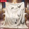 Artistic Abstract Spot Theme Soft Bed Spread Throw Retro Looking Decor Blanket For Restaurant Boutique Dance Gym