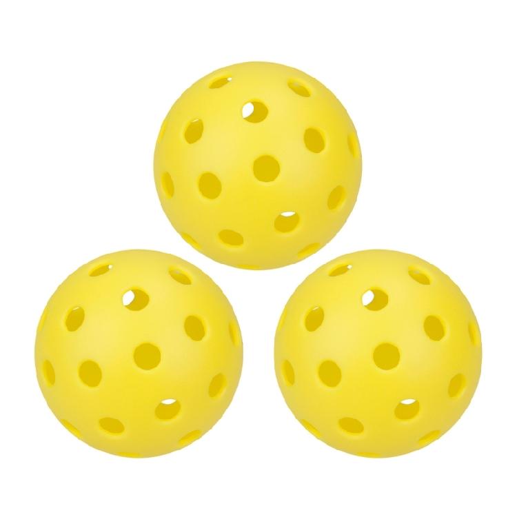 3 Pack 40 Holes Light Up Accessories of Pickleball Sets Outdoor Picklebal Ball
