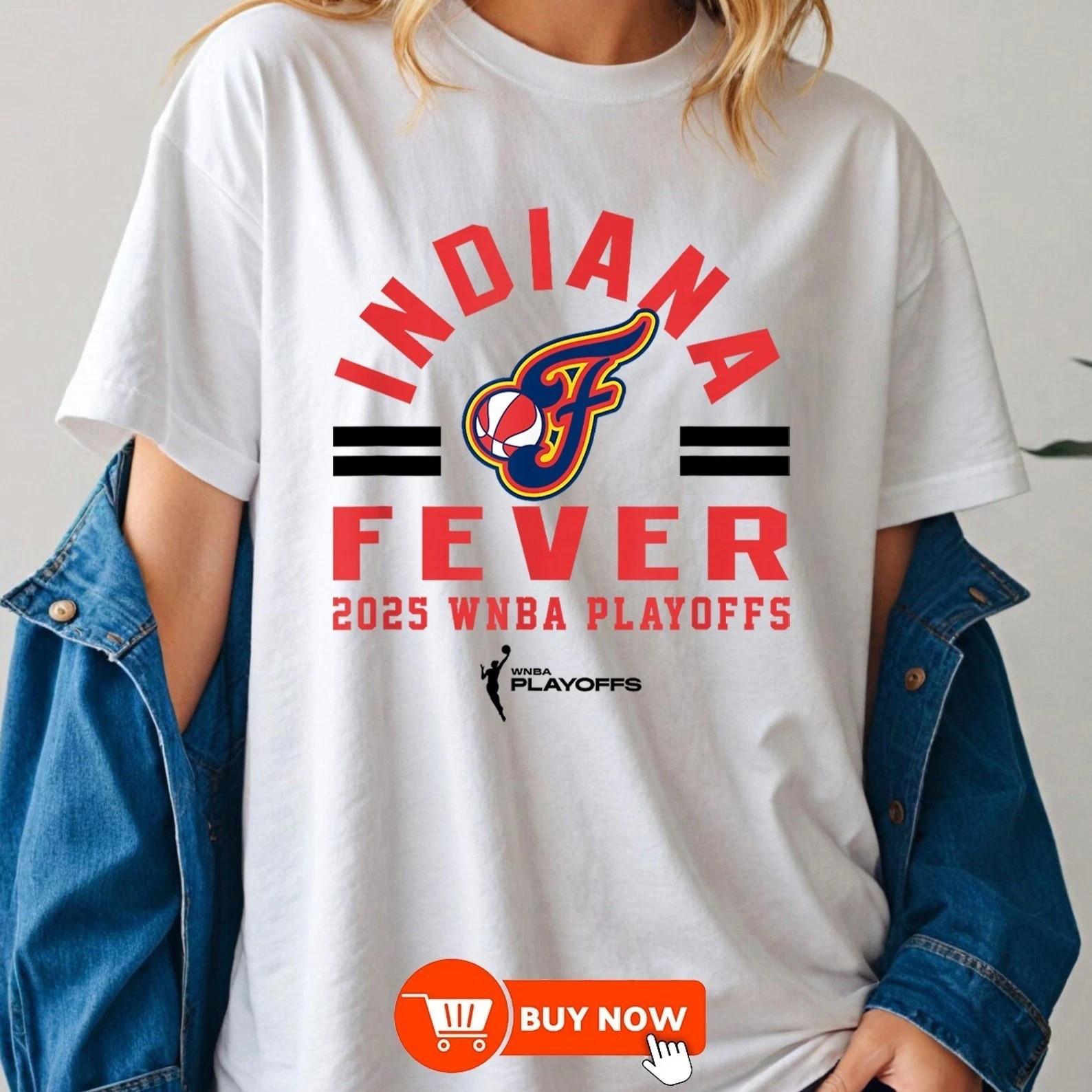 WNBA Indiana Fever 2026 Playoffs Worlds Collide TShirt Multicolor Size S-5XL XXL