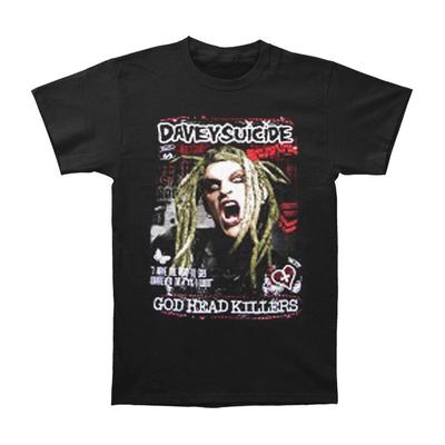 T-shirt da uomo Davey Suicide Killers nera