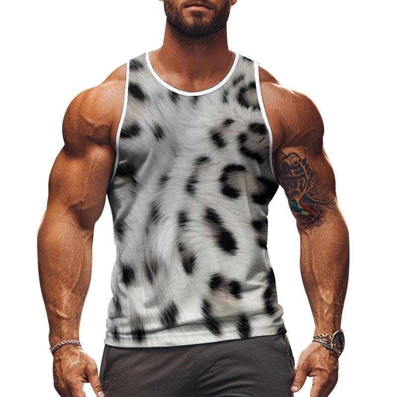 3D Printed Sports Vest Summer Men Y2k Sleeveless Men's Top Oversized Tank Fashion Streetwear T Shirt