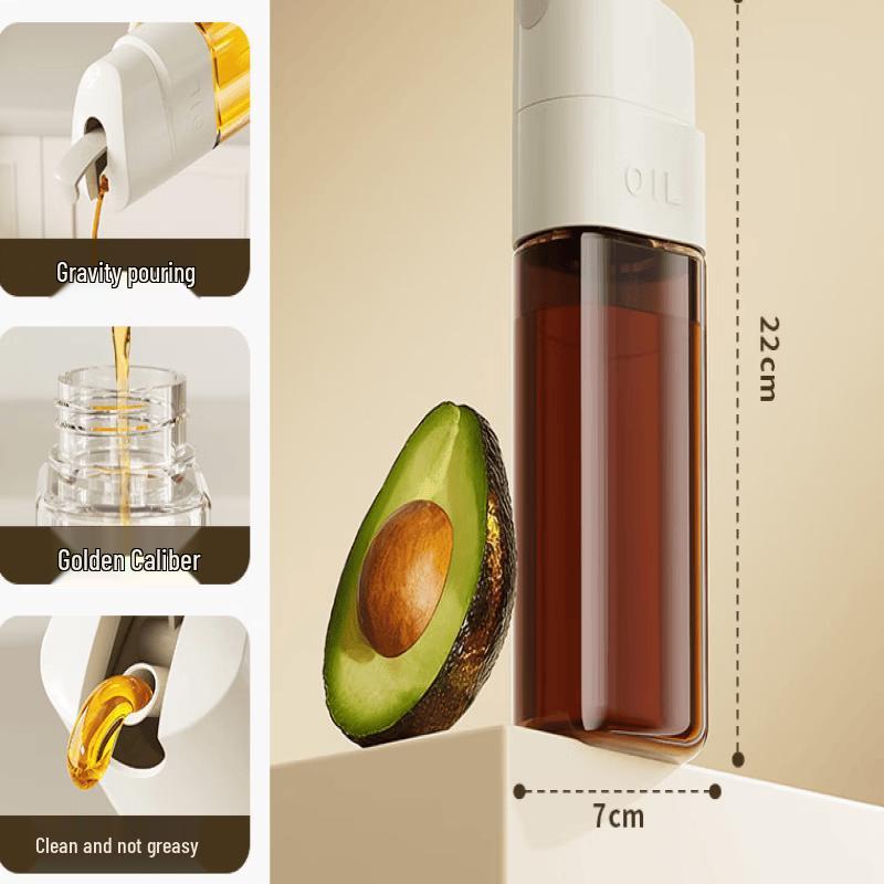 Oeny Amber Glass Oil & Vinegar Dispenser Set