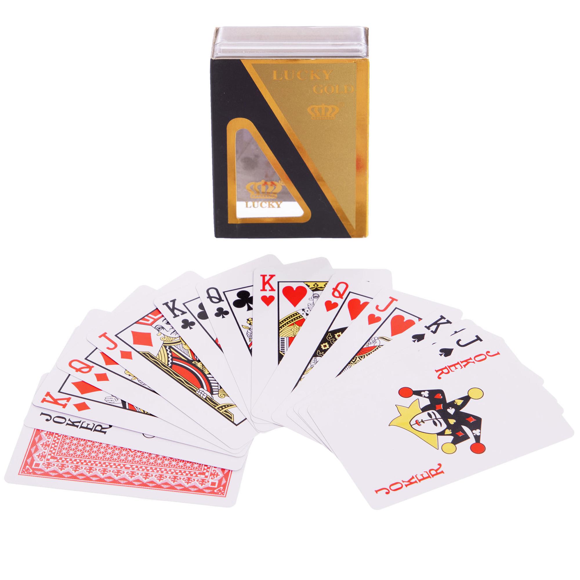 

Карти гральні покерні SP-Sport LUCKY GOLD IG-0846 54 карти