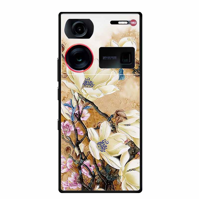 3D Emboss Case For ZTE Nubia Z60 Ultra Phone Case Flowers Soft Silicone Coque For Nubia Z60 Ultra Back Cover Cases Z 60 Z60Ultra