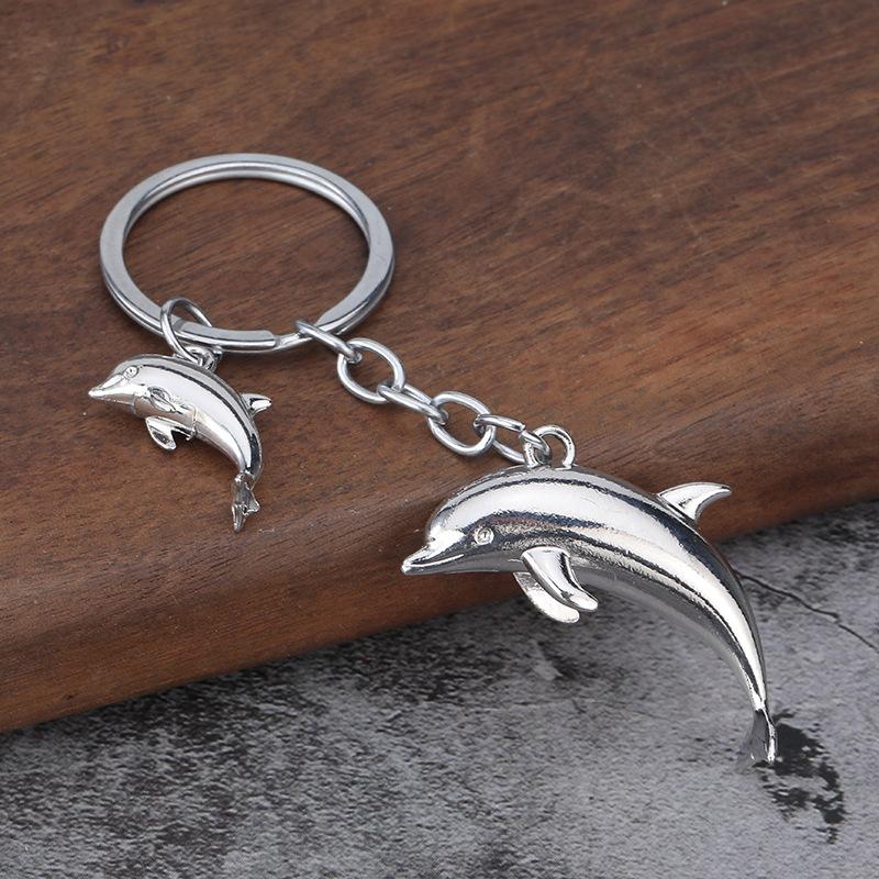 

Marine Keychain Detailed Alloy Keychain Dolphin Keychain Sturdy 3d Dolphin Pendant For Gifts For Women Gifts For Men