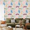 Joyful colorful animals wallpaper for living room and bedroom 50x1000