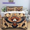 Vintage eagle Pattern Bedding Home Decoration Birthday Gift (1 * duvet cover + 2 * pillowcase, without core)