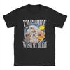 Men's T-Shirts I Am Pibble Wash My Belly Pibble Meme Casual Cotton Tee Shirt Funny Dog Brainrot T Shirt Round Collar Gift Idea