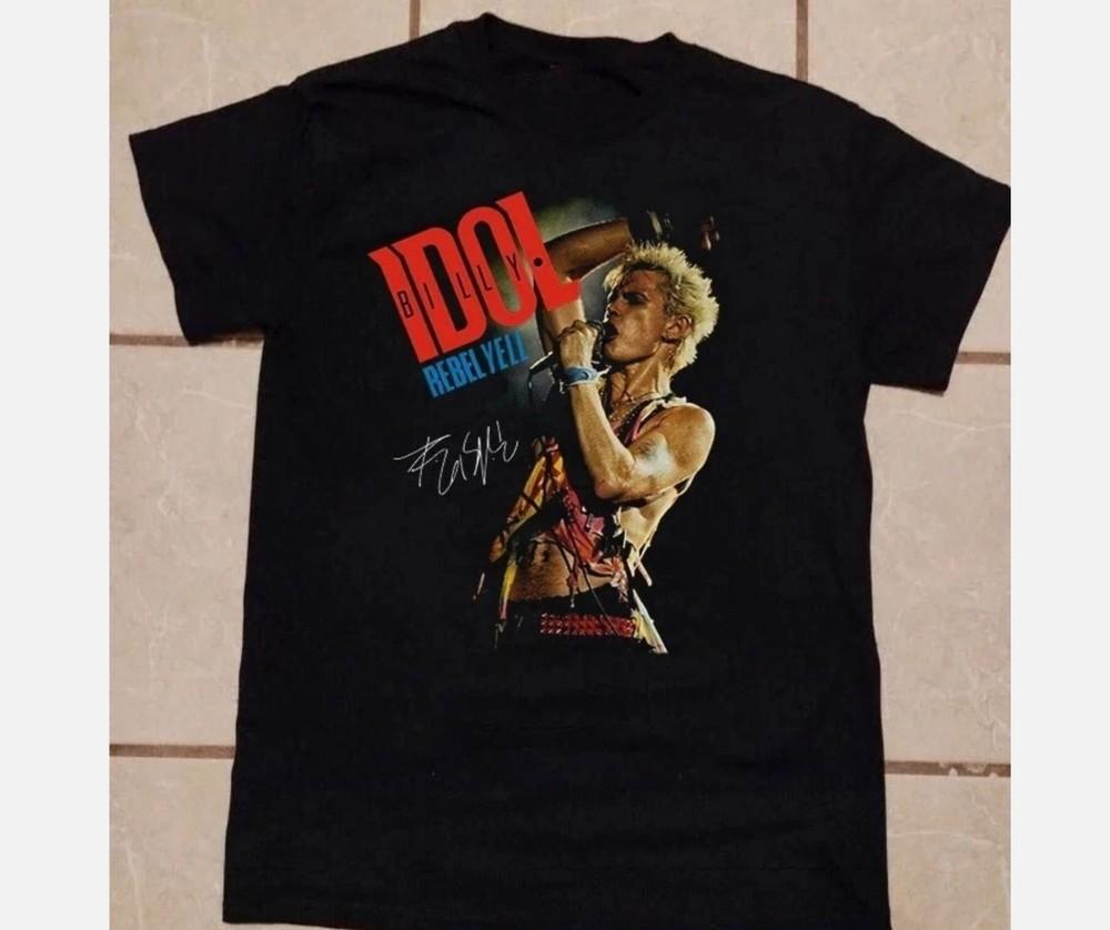 Billy Idol Rebel Yell Perform in Concert Unisex T-Shirt All Size S To 5XL Unisex T-Shirt M