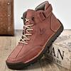 Handmade Leather Men's Boots Breathable Booties Casual Leather Shoes Man Outdoor Design Sneakers For Men Ankle Boots Boats