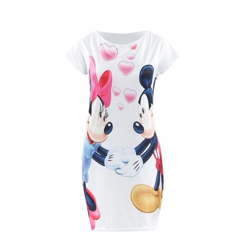 Elegant British Style Floral Print Mini Dress Milk Silk Bodycon Mid-length Dress