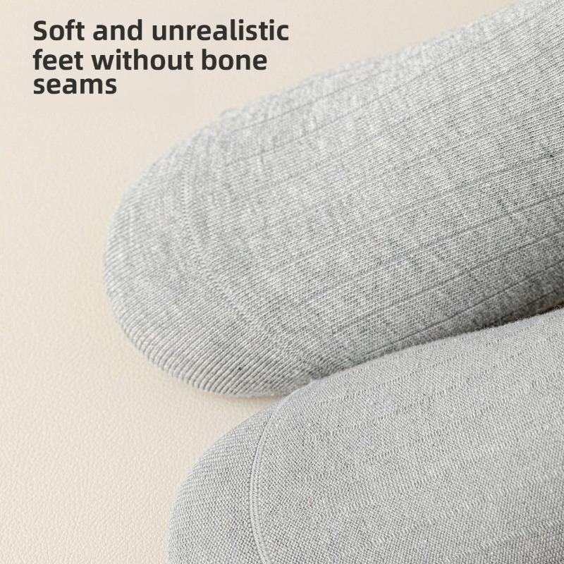 5 Pairs of Female Spring and Autumn Pure Cotton Sweat Absorbing Deodorizing Boneless Tube Pile Socks