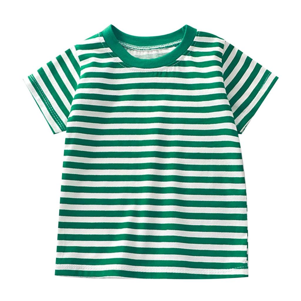Children's Casual Short-sleeved Printed Round Neck Fashionable T-shirt Top