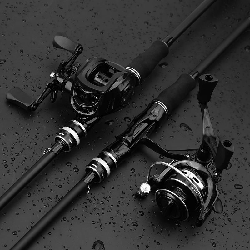 Beginner's Complete Lure Fishing Set: Long-Casting Rod with Guide Rings