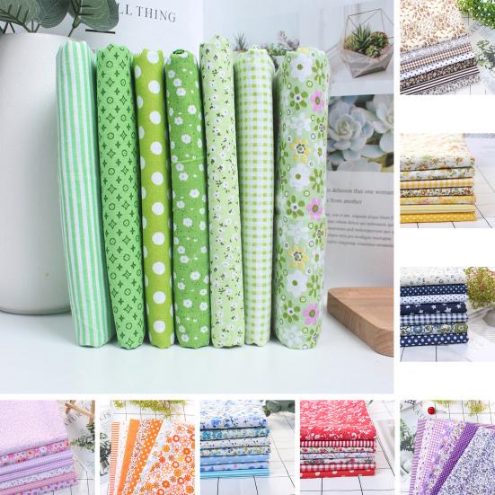 1 Set Patchwork Cloth Smooth Surface No Odor Cotton Wrapping Sewing Craft Cloth for Home