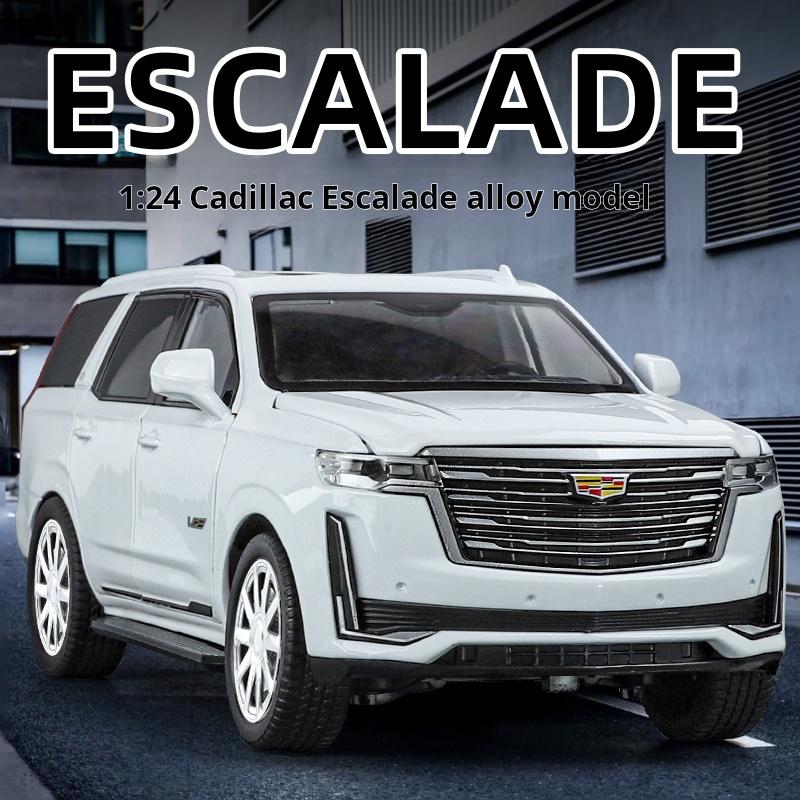 1:24 Large Size Alloy Cadillac Escalade Model Simulated SUV Off-Road Vehicle Boys' Toy Pull Back Collection & Desktop Ornament