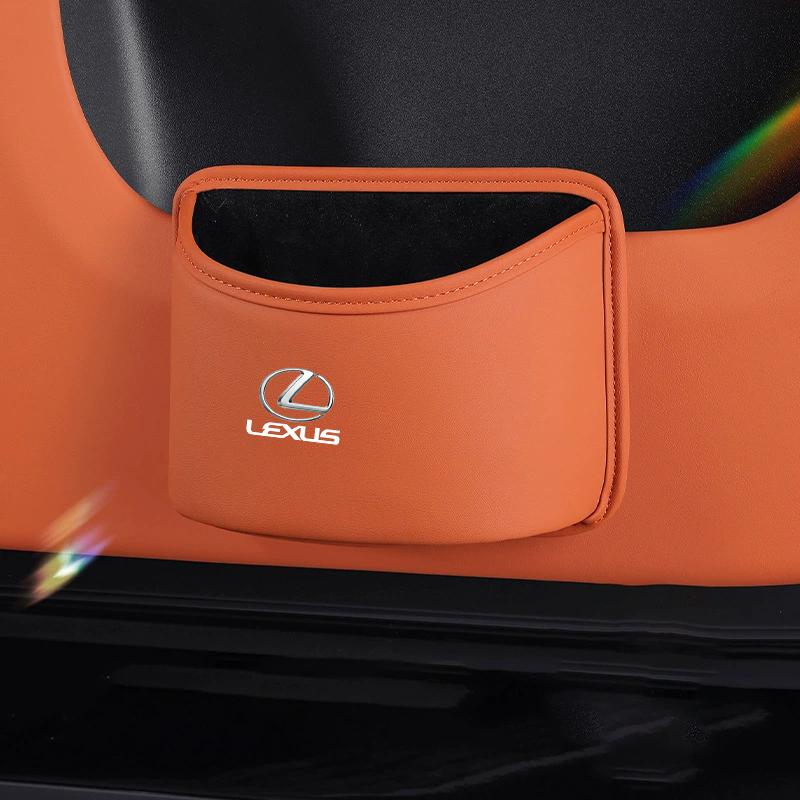20x16cm Leather Multi-functional Car Interior Trash Can Door Edge Storage Box Organizing Bag Phone Holder Inner Accessories