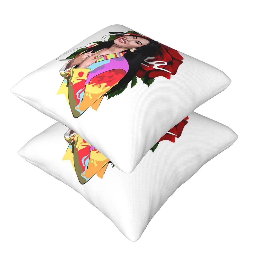 Selena Quintanilla Vintage 2 Pcs Square Pillowcase Pillow Cover Cushion Decor Comfort Throw Pillow For Home Bedroom