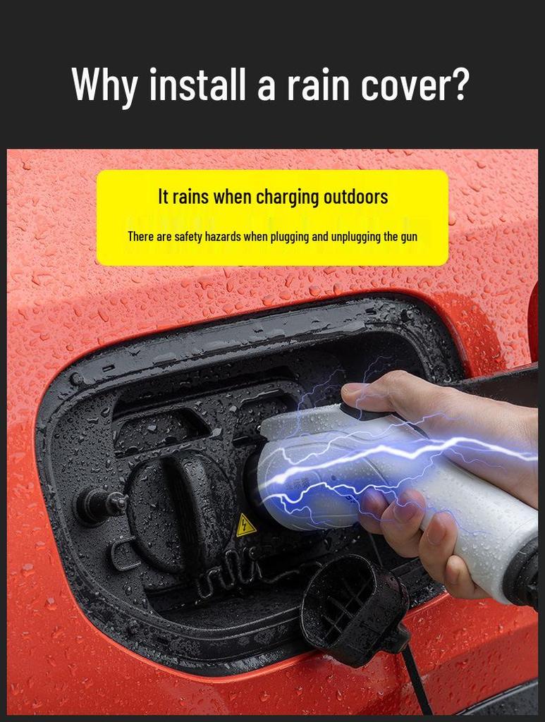 Waterproof Rainproof Cover for ICAR 03T Charging Gun, New Energy Vehicle Charging Protection