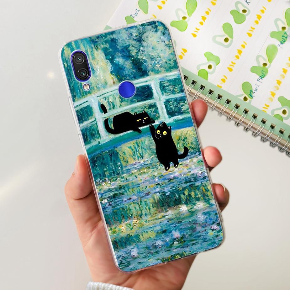For Xiaomi Redmi Note 7 Pro Case Redmi7 Cute Panda Painted Cover Clear Silicone Soft TPU Phone Case For Redmi 7 Note7 Pro Bumper