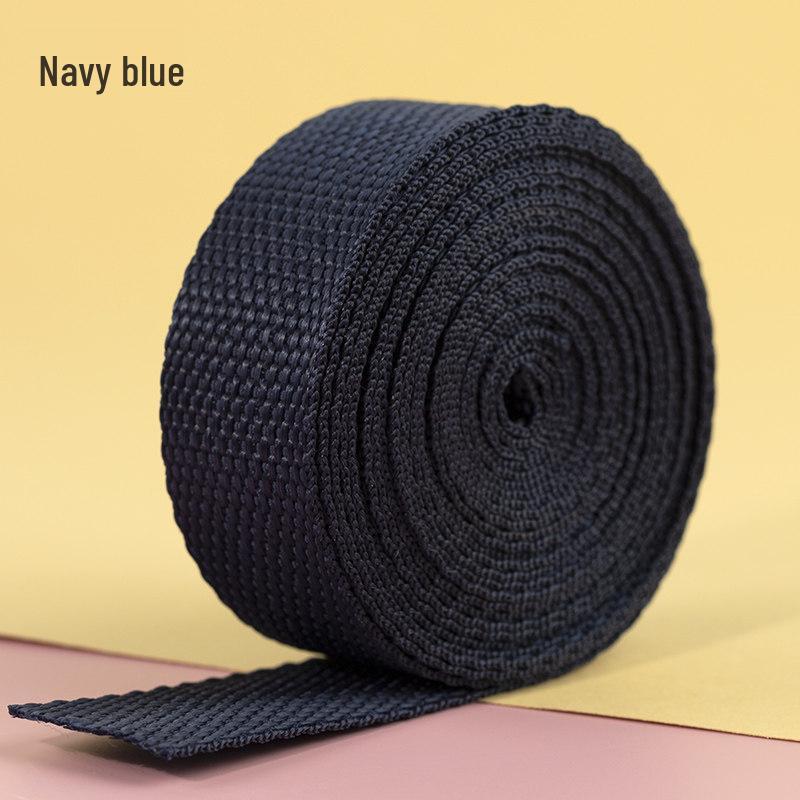 2.5 cm Colored Polypropylene & Nylon Webbing Backpack Strap | Flat Ribbon Handmade Accessories